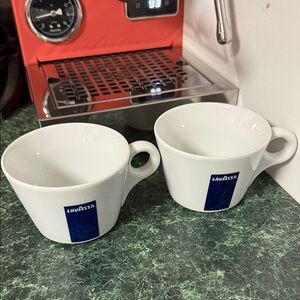 Lavazza White Cups Set of 2